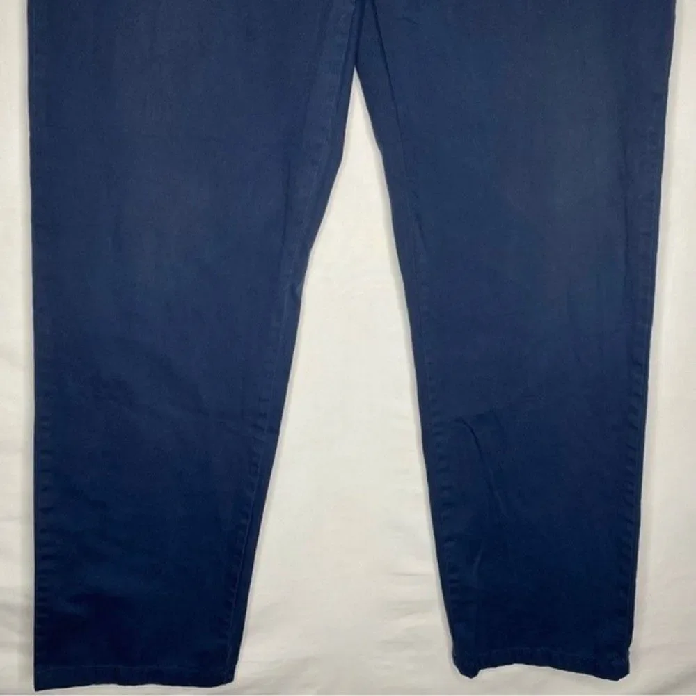 Tommy Hilfiger Blue Chino Khaki 5 Pocket Cotton 34 Waist Mens